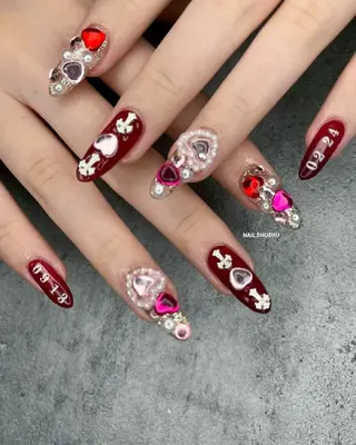 ネイル 3dパーツ/流行り 👧shushu❤️のネイルデザイン
