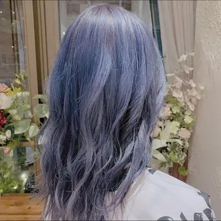 セミロング カラー 川井麻由🎀アイドル 量産🎀ピンクカラーのヘアスタイル