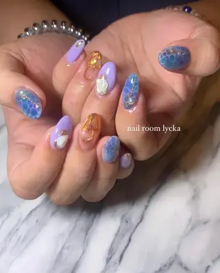 ネイル ﾈｲﾙﾙｰﾑﾘｯｶ 𝐦𝐚𝐲𝐮のネイルデザイン