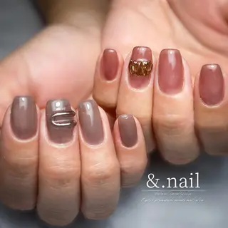 ネイル &.nail/ ニュアンス/持込み可のネイルデザイン