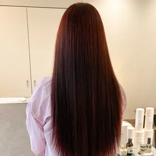 ロング カラー 安西 香利奈のヘアスタイル