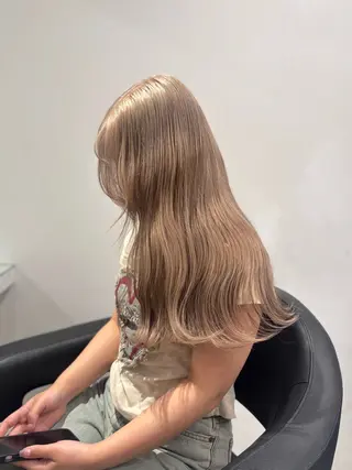 ロング カラー 💖ミルクティー💖 あかり💖のヘアスタイル