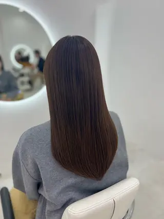 ロング カラー 吉田 悠乃のヘアスタイル