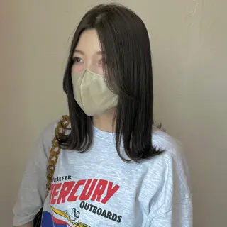 ミディアム カラー 伊藤ゆかり/髪質改善 /透明感カラーのヘアスタイル