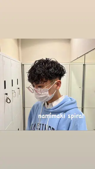 ショート パーマ メンズ 茅ヶ崎パーマ特化/ スパイラル/ハルキのヘアスタイル