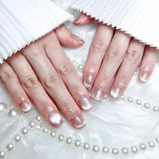 ネイル RAFFINE 月🦋🩵のネイルデザイン