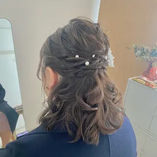 ミディアム ヘアアレンジ u.me所属・fumie .のマツエク・マツパデザイン