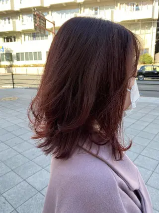 ミディアム 髪質改善 大内翔太のヘアスタイル