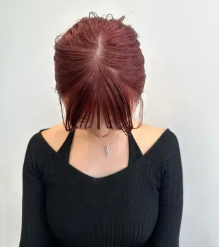 ミディアム カラー 顔まわりカット/艶髪 カラー✨けいとのヘアスタイル
