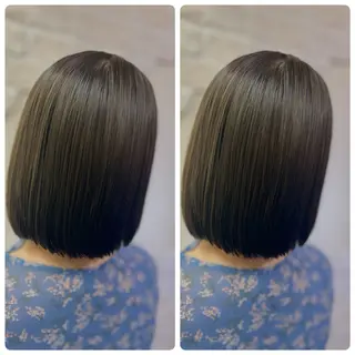 ショート 飯星慧斗 /ブリーチ、縮毛矯正のヘアスタイル