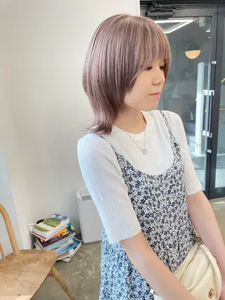 ミディアム カラー pole所属・【pole】 minaのヘアスタイル