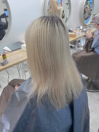 ミディアム カラー メンズ soi所属・ケアブリーチ/ツヤ髪 /ハイトーン/西村のヘアスタイル