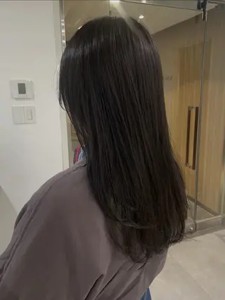 セミロング カラー カラーモデル募集/ 森本明花のヘアスタイル