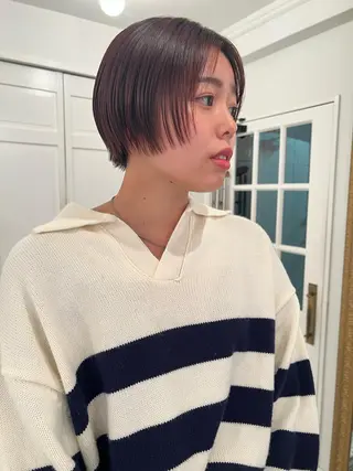 ショート ブリーチカラー🎀 韓国風/寺門美優のヘアスタイル