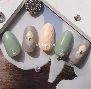 ネイル 北浦和 自爪育成ケアのネイルデザイン