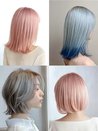 セミロング 【明石の艶髪神様】 染澤尋統のヘアスタイル