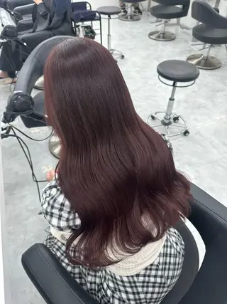 ロング rio🧚🏻‍♀️ 暖色/グレージュのヘアスタイル