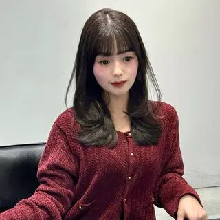 セミロング カラー GO TODAY 原宿Verno店所属・韓国系支持率No.1 レイヤー特化/きょうのヘアスタイル