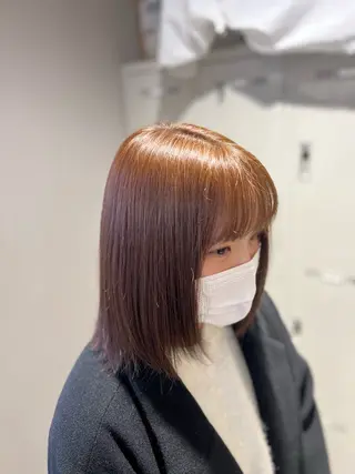 ミディアム カラー 韓国レイヤーカット /REIのヘアスタイル