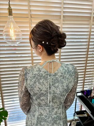 セミロング ヘアアレンジ bright所属・miku ヘアセット/着付けのヘアスタイル