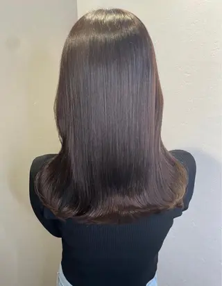 セミロング eim hair rink 長津田店所属・🫧透明感カラー 🫧しほのヘアスタイル