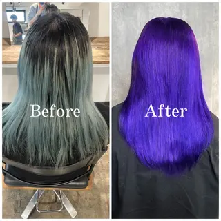 ロング カラー ムラ修正/ ハイトーン💖Riaのヘアスタイル