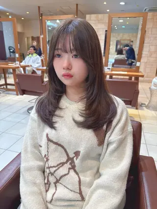 ミディアム 川崎レイヤーカット /江口真正のヘアスタイル