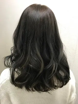 ミディアム カラー TERRACE 福島所属・shi hoのヘアスタイル