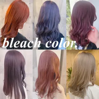 セミロング カラー ヘアアレンジ 💕ブリーチ/ヘアメ 🎀YUUKAのヘアスタイル