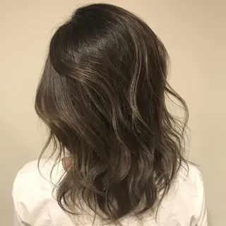 ミディアム カラー AMI Hair  supply所属・髪質改善カラー 韓国風レイヤーのヘアスタイル