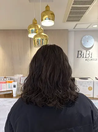 ミディアム カラー パーマ カットモデル募集中 🦋チバ ミユカ🦋のヘアスタイル