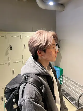 ショート カラー パーマ メンズ 韓国レイヤーカット /REIのヘアスタイル