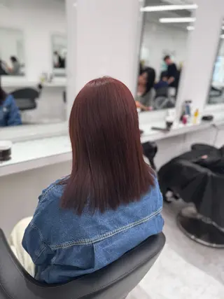 ロング カラー 透け上品ハイトーン 職人ゆうと🤍のヘアスタイル