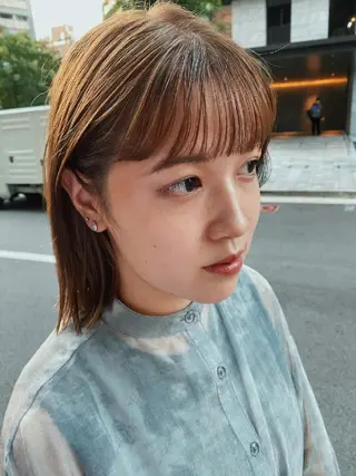 ミディアム カラー メンズ キッズ ネイル 梅田  illfrere 所属・イルフレール ryuのヘアスタイル