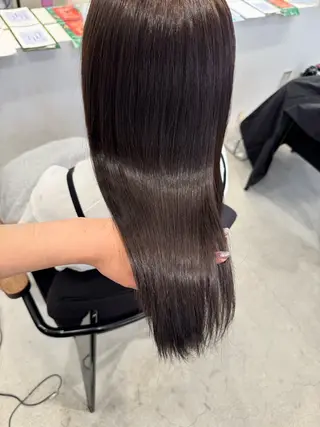 セミロング カラー 萩原 紗妃のヘアスタイル