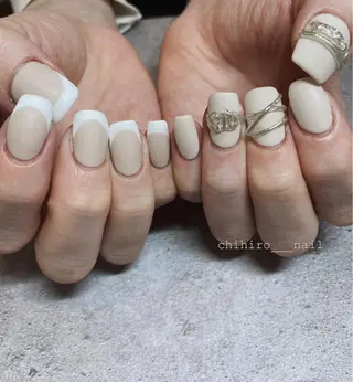 ミディアム カラー ネイル beauty salon ma'am所属・chihiro 小路ネイルのネイルデザイン