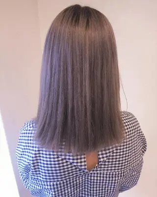 ミディアム カラー JIL BLAN 京都所属・RU RIのヘアスタイル