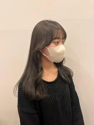 セミロング カラー haruka 🩶のヘアスタイル