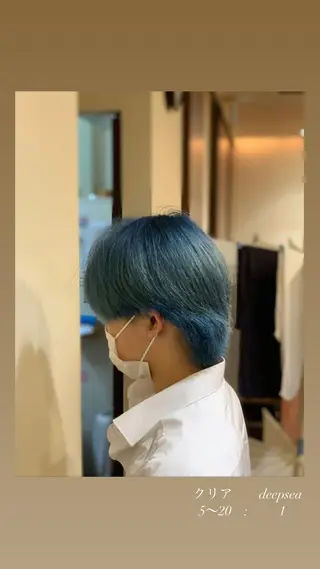 ショート カラー メンズ sky亀戸所属・✨ホワイトカラー✨ ホワイトブリーチ✨のヘアスタイル