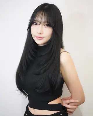 ロング カラー 𝐘𝐔𝐌𝐄/ capture‪❤︎のヘアスタイル