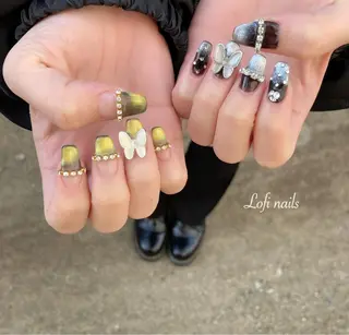 セミロング ネイル Lofi nails ゆきこのネイルデザイン