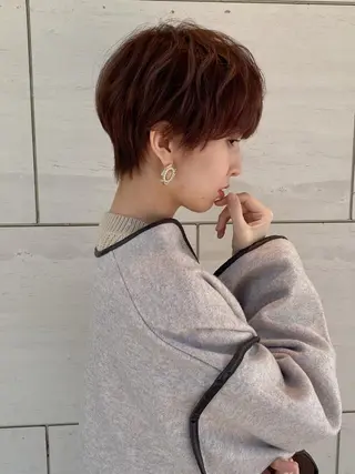 ショート カラー 女性が憧れる ショート/角田愛和のヘアスタイル