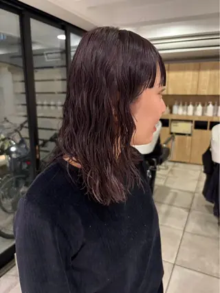 パーマ e.n.u河原町所属・柳 智奈のヘアスタイル