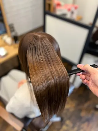 ロング Salowin銀座suite店所属・美髪縮毛矯正/髪質 改善カラー/寺倉海人のヘアスタイル