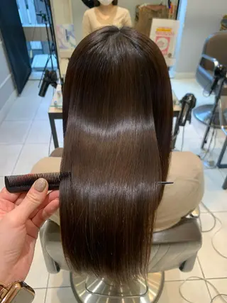 ミディアム カラー パーマ メンズ キッズ 酸熱トリートメント/ 髪質改善🌟玉井香奈のヘアスタイル