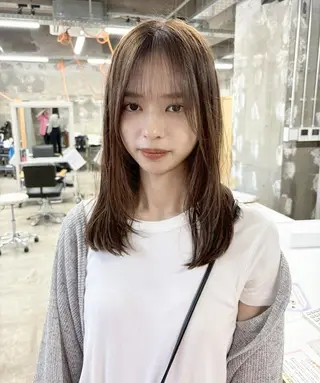 ミディアム カラー 《ボブ・パーマ》 くりーわ🌰ゆいなのヘアスタイル