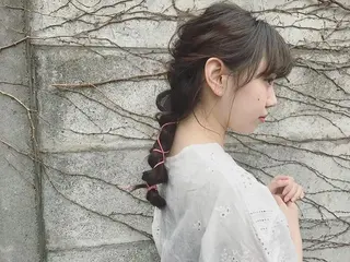 セミロング オリーブ透明感カラー 表参道/MIKUのヘアスタイル