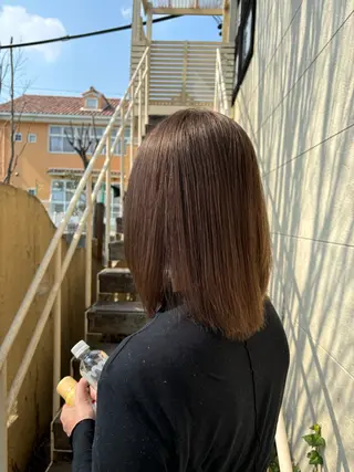 ミディアム ルプラボウ／艶カラー ／髪質改善／アサミのヘアスタイル