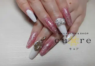 ロング ネイル ネイルサロン Cureのネイルデザイン