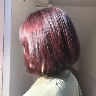 ショート カラー ハイライト✖️ 暗髪🤎Nahoのヘアスタイル